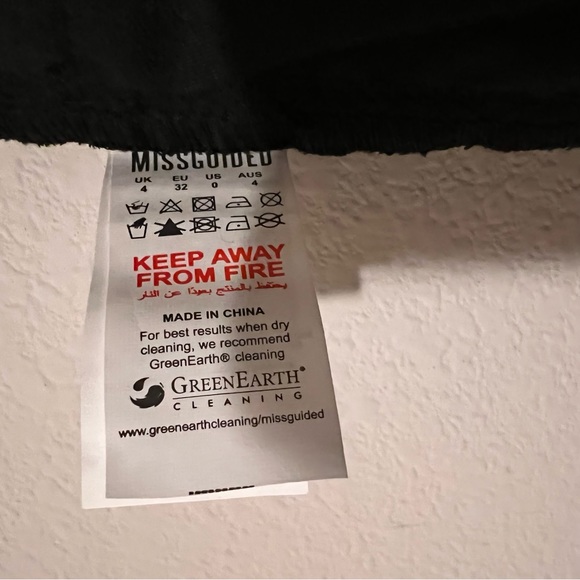 Tall Stassie X Missguided Croc Print Faux Black Leather Trousers - Picture 14 of 16